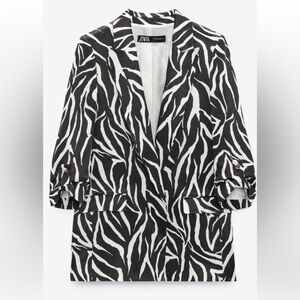 Zara Zebra Print Blazer
